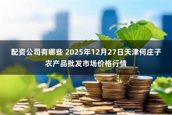 配资公司有哪些 2025年12月27日天津何庄子农产品批发市场价格行情